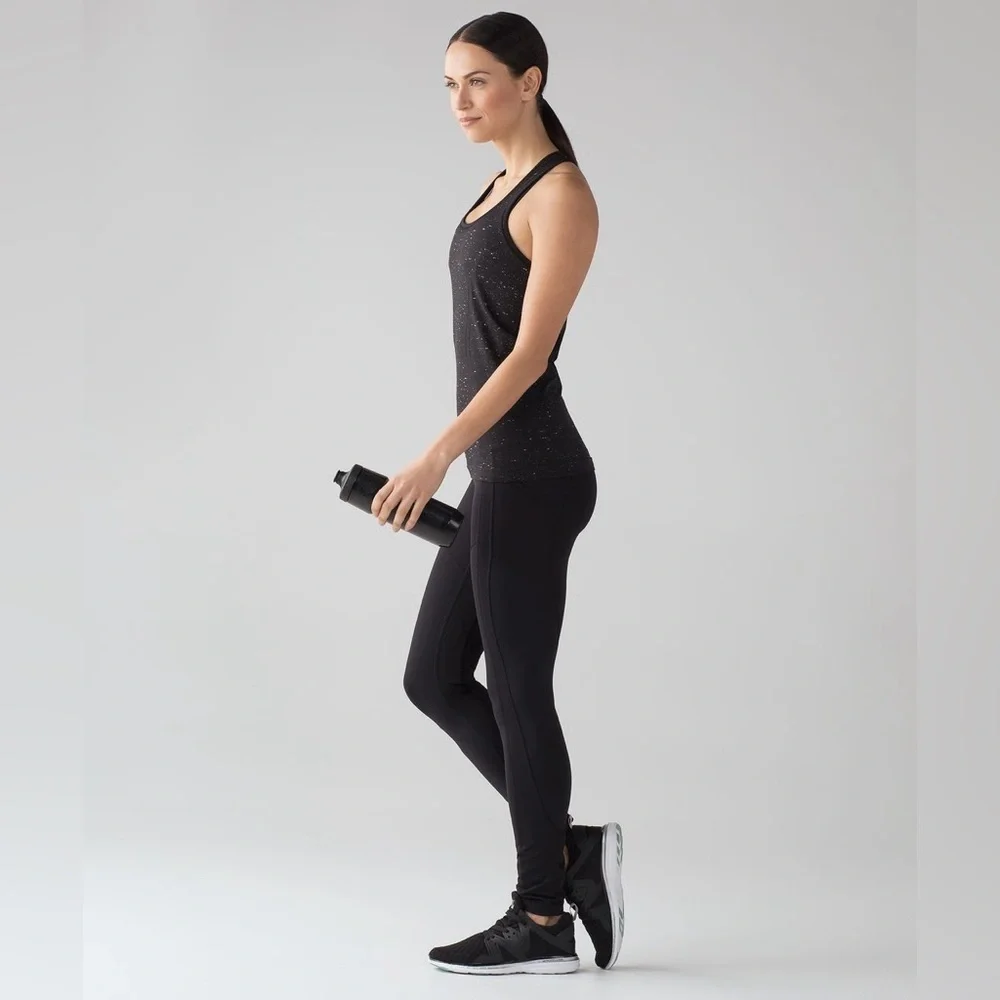 lululemon athletica Black Speckled Tank Top